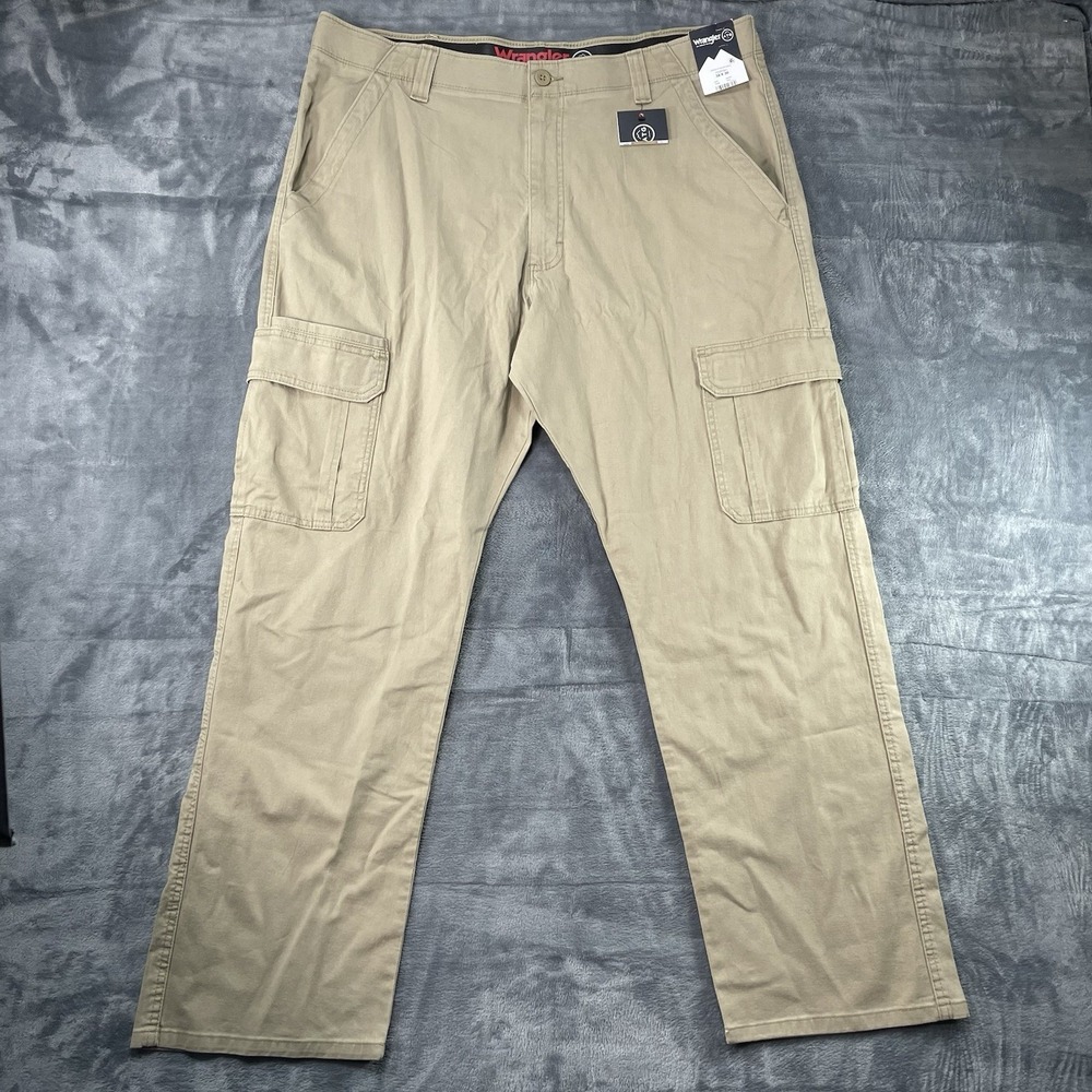 Wrangler ATG Reinforced‎ Mountain Utility Pant Tan Mens 38x30 NEW Outdoor Cargo